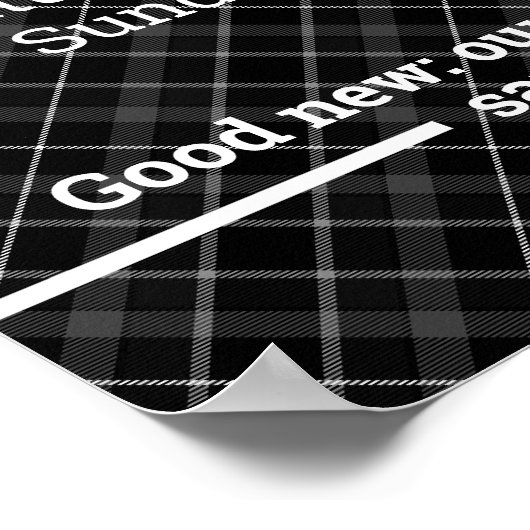 Aanpasbare Logo En Tekst Bedrijfs Openingstijden  Poster (Hoek)