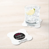 Aanpasbare logo voor professionele zakelijke gebru kartonnen onderzetters (Insitu)