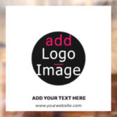 Aanpasbare logo voor professionele zakelijke gebru raamsticker (Vel 2)