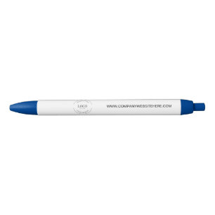 Aanpasbare logo website eenvoudig bedrijfsblauw blauwe inkt pen