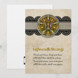 Aanpasbare Lughnasadh Lammas Wenskaart Bedankkaart