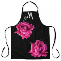 Aanpasbare M monogram roze roos bloemig