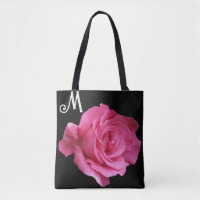 Aanpasbare M-naam  roze rose trendy bloemmolen