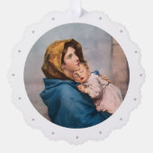 Aanpasbare Maagd Maria Papieren Sierkaart Ornament Kaart (Voorkant)