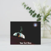 Aanpasbare maan & cross, Quito, Ecuador Briefkaart (Staand voorkant)