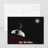 Aanpasbare maan & cross, Quito, Ecuador Briefkaart (Voorkant / Achterkant)