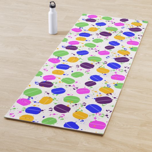 Aanpasbare Macaron Confetti Yogamat (In situ)