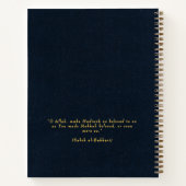 Aanpasbare Madinah Reflections Islamitisch Notitieboek (Achterkant)