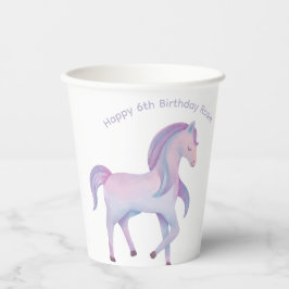 Aanpasbare magische pastel ombre Pony Papieren Bekers