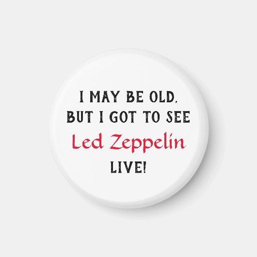 Aanpasbare magneet met je favoriete band (Voorkant)