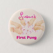 Aanpasbare Mahjong Eerste Pung Ronde Button 5,7 Cm (Voorkant)