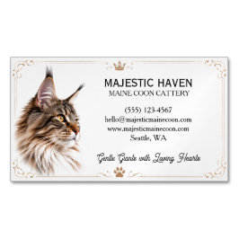 Aanpasbare Maine Coon Fokkerij  Magnetisch Visitekaartje