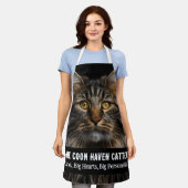 Aanpasbare Maine Coon Haven Cattery Foto & Naam Schort (Gedragen)