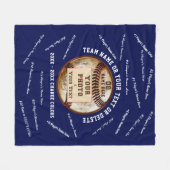 Aanpasbare marineblauw fleece deken (Voorkant (Horizontaal))