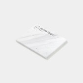 Aanpasbare marmeren plaknotities voor branding post-it® notes (Schuin)