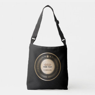 AANPASBARE MEDAILLE MET EIGEN OPDRUK Goud #1 Kampi Crossbody Tas