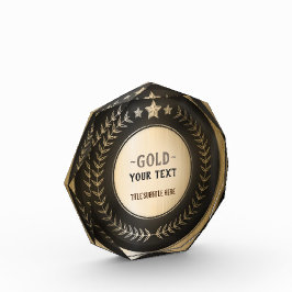 AANPASBARE MEDAILLE MET EIGEN OPDRUK Goud #1 Kampi Fotoblokken