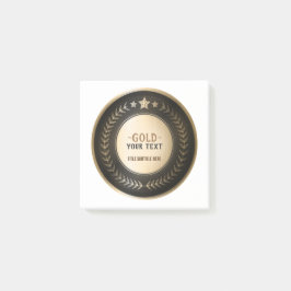 AANPASBARE MEDAILLE MET EIGEN OPDRUK Goud #1 Kampi Post-it® Notes