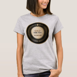 AANPASBARE MEDAILLE MET EIGEN OPDRUK Goud #1 Kampi T-shirt