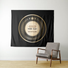 AANPASBARE MEDAILLE MET EIGEN OPDRUK Goud #1 Kampi Wandkleed