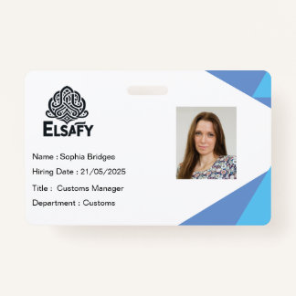 Aanpasbare medewerker ID Kaart Badge