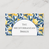 Aanpasbare Mediterraanse Visitekaart Visitekaartje (Voorkant)
