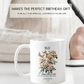 Aanpasbare Meibirthdaybloem Meidoorn Koffiemok