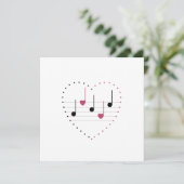 Aanpasbare Melodie van Liefde (Fusie) Kaart (Staand voorkant)