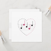 Aanpasbare Melodie van Liefde (Fusion) Kaart (Voorkant / Achterkant in situ)