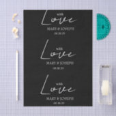Aanpasbare 'Met Liefde' Trouwtypografie Favorietge Tissuepapier (Craft)