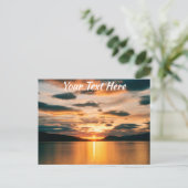 Aanpasbare Midnight Sun, Noord-Noorwegen Briefkaart (Staand voorkant)