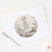 Aanpasbare Mijlpaal Viering Kaarten Ronde Sticker (Envelop)