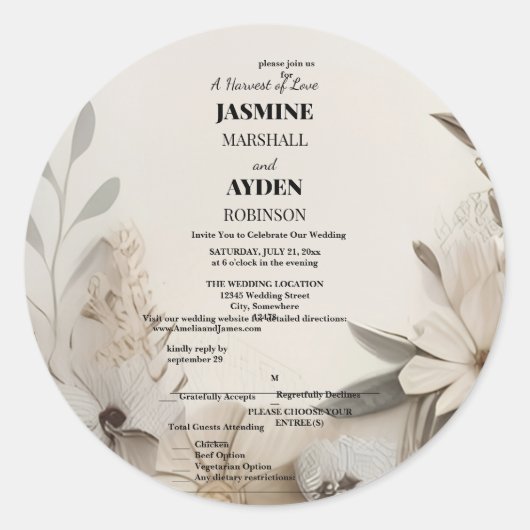 Aanpasbare Mijlpaal Vieringskaarten Ronde Sticker (Voorkant)