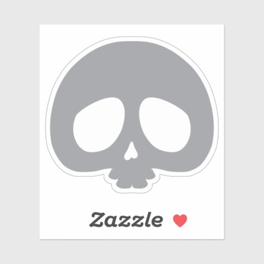 Aanpasbare Mini Schedel Sticker (Vel)
