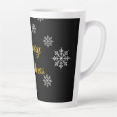 Aanpasbare minimalistische rustieke elegante winte latte mok (Rechts)