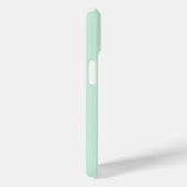 Aanpasbare Mintgroene Monogram Hoesje voor Telefoo (Achterkant / Rechts)