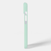 Aanpasbare Mintgroene Monogram Hoesje voor Telefoo (Achterkant / Links)