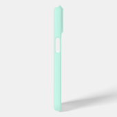 Aanpasbare Mintgroene Monogram Hoesje voor Telefoo (Achterkant / Rechts)