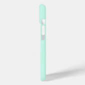 Aanpasbare Mintgroene Monogram Hoesje voor Telefoo (Achterkant / Links)