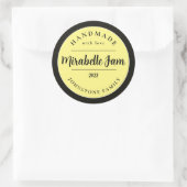 Aanpasbare Mirabelle-jamsticker Ronde Sticker (Tas)