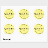 Aanpasbare Mirabelle-jamsticker Ronde Sticker (Vel)
