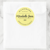 Aanpasbare Mirabelle-jamsticker Ronde Sticker (Tas)