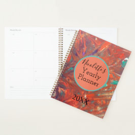 Aanpasbare, moderne Abstracte vormgeving Planner