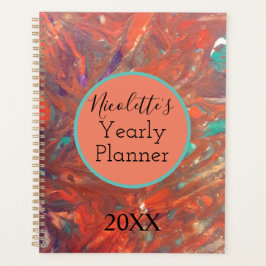 Aanpasbare, moderne Abstracte vormgeving Planner