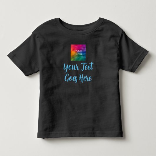 Aanpasbare Moderne Elegante Sjabloon Script Baby Kinder Shirts (Voorkant)