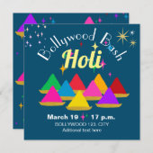 Aanpasbare moderne Holi-festivalkleuren  Kaart (Voorkant / Achterkant)