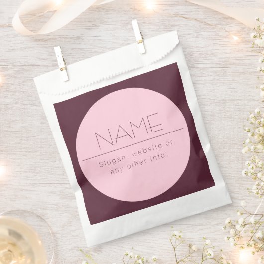 Aanpasbare moderne tekst met rand bedankzakje (Geknipt)