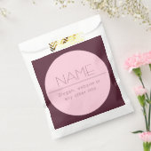 Aanpasbare moderne tekst met rand bedankzakje (Gezegeld)