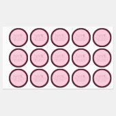 Aanpasbare moderne tekst met rand labels (Vel)