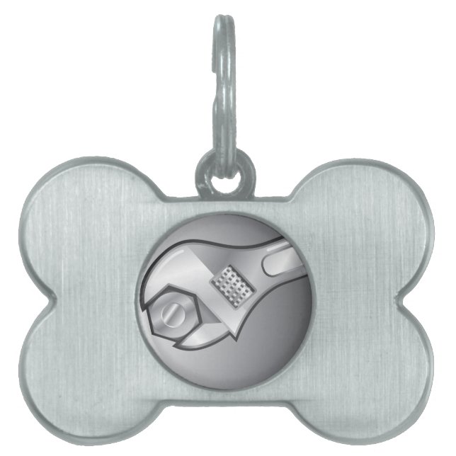 Aanpasbare moeren van moerassen van moerassen huisdieren naamplaatje (voorkant)